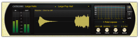 PCM Reverb Plug-In Impulse Lopass